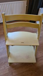 Stokke Houten Meegroeistoel - Geel, Ophalen, Gebruikt, Meegroeistoel