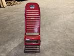 Strandstoel loafer Curver rood retro vintage, Ophalen, Zo goed als nieuw, Campingstoel