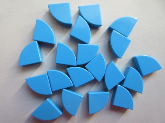 nr. 7093, Kwart ronde tegel 1x1. 25269 Verzenden mogelijk., Kinderen en Baby's, Speelgoed | Duplo en Lego, Zo goed als nieuw, Lego