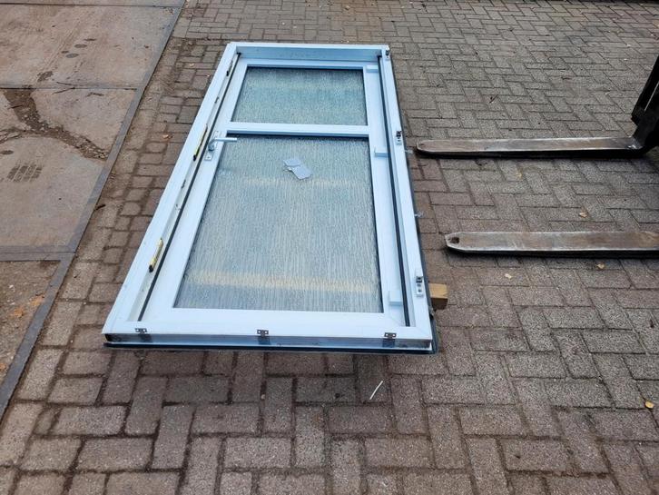 5 x Kunstof kozijn met deur., Doe-het-zelf en Verbouw, Glas en Ramen, Gebruikt, 160 cm of meer, 80 tot 120 cm, Ophalen