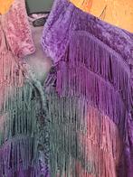 Bolero jasje met franjes, Paars, Ophalen of Verzenden, Zo goed als nieuw, Jasje
