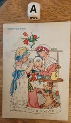 Oude kaart Rie Cramer Hop Marjanneke met kerstzegel 1952, Gelopen, Ophalen of Verzenden