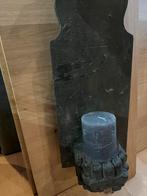 Houten Wandkandelaar, Huis en Inrichting, Woonaccessoires | Kandelaars en Kaarsen, Zwart, Nieuw, Ophalen of Verzenden, Hout