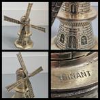 Dinant,  geel koperen miniatuur molen met draaibare wieken, Ophalen of Verzenden, Koper