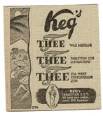 3 Originele Thee advertenties uit 1931-48-49  ASSAM-KEG-DE, Verzenden, Zo goed als nieuw, Overige typen