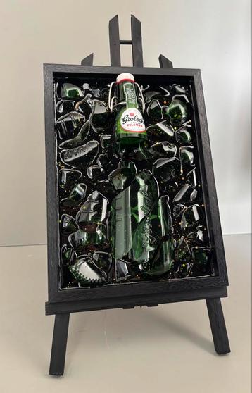 Epoxy Grolsch beugel schilderij beschikbaar voor biedingen