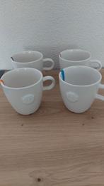 4x Douwe Egberts mok met recept - Nieuw, Ophalen of Verzenden, Nieuw, Overige stijlen, Kop(pen) en/of Schotel(s)