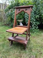 Antieke oude vintage houten biechtstoel, Ophalen