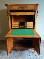 Prachtige antieke mahonie houten secretaire, bureau, buro., Antiek en Kunst, Verzenden