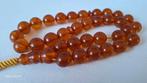 Baltische amber barnsteen tesbih ketting, Ophalen of Verzenden, Overige materialen, Ketting