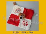 Z130 Vos PSV : rood wit knuffeldoekje vosje Phoxy, Kinderen en Baby's, Overige typen, Zo goed als nieuw, Ophalen
