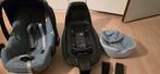 Maxi Cosi Pebble Pro + FamilyFix3 + Dubatti Adapter, Autogordel of Isofix, Zo goed als nieuw, Maxi-Cosi, Zijbescherming