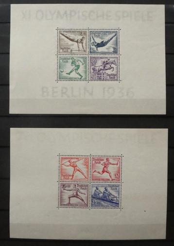 Duitse Rijk 1936 blok 5 en 6 Sommerspiele Berlin (B35-17) beschikbaar voor biedingen