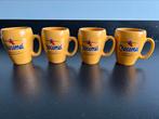 4 originele Chocomel bekers, Ophalen of Verzenden, Zo goed als nieuw, Overige stijlen, Kop(pen) en/of Schotel(s)