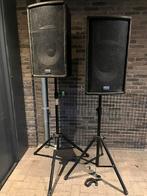 Dap audio RW15 speakers met statief, Zo goed als nieuw, 120 watt of meer, Front, Rear of Stereo speakers, Ophalen