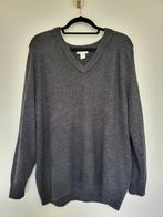 H&M donkergrijze gebreide trui met V-hals maat S, Kleding | Dames, Truien en Vesten, H&M, Verzenden, Maat 36 (S), Grijs