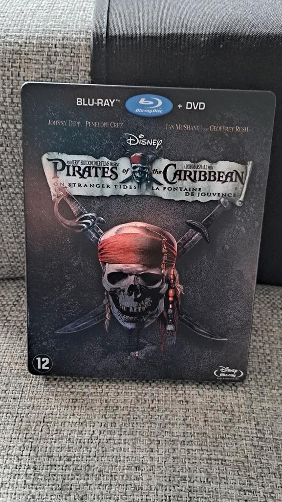 Bluray/dvd box Pirates of the caribbian. ,,on strange tides,, Cd's en Dvd's, Blu-ray, Zo goed als nieuw, Avontuur, Boxset, Ophalen of Verzenden