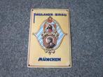 PAULANER BIER EMAILLE RECLAMEBORD, Verzamelen, Biermerken, Ophalen, Zo goed als nieuw, Reclamebord, Plaat of Schild, Overige merken