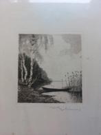 Antieke ets van Willem Steelink jr. (1856–1928) – gesigneerd, Antiek en Kunst, Kunst | Etsen en Gravures, Ophalen of Verzenden