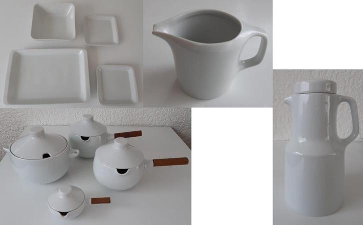 Vintage Novum Hutschenreuter Germany servies (10 delen), Huis en Inrichting, Keuken | Servies, Gebruikt, Schaal of Schalen, Overige stijlen