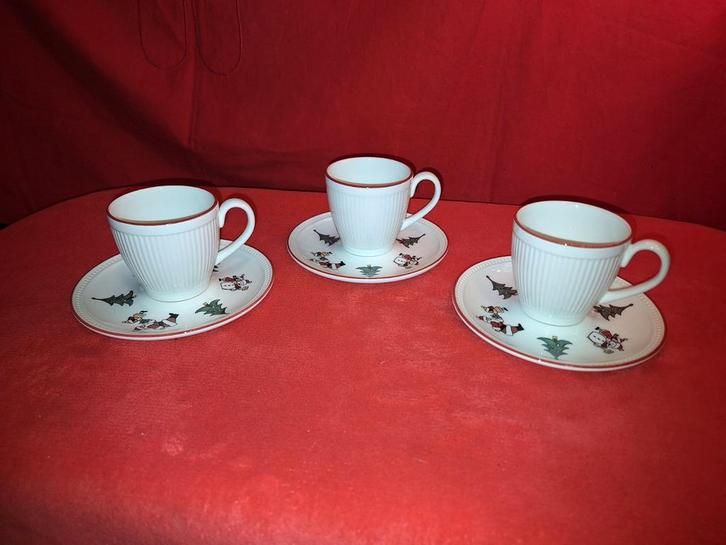 3 Nieuwe Wedgwood Windsor Christmas Kop en Schotels Kerst, Huis en Inrichting, Keuken | Servies, Nieuw, Kop(pen) en/of Schotel(s)