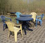 terrastafels en -stoelen, Plastic, Rond, Gebruikt, Ophalen