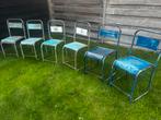 6 Retro IJzeren Terrasstoeltjes, Antiek en Kunst, Antiek | Meubels | Stoelen en Banken, Ophalen