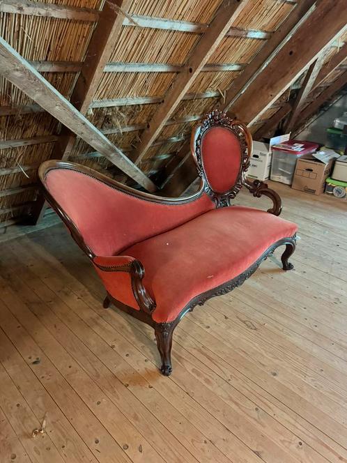 Chaise longue antiek, Antiek en Kunst, Antiek | Meubels | Stoelen en Banken, Ophalen