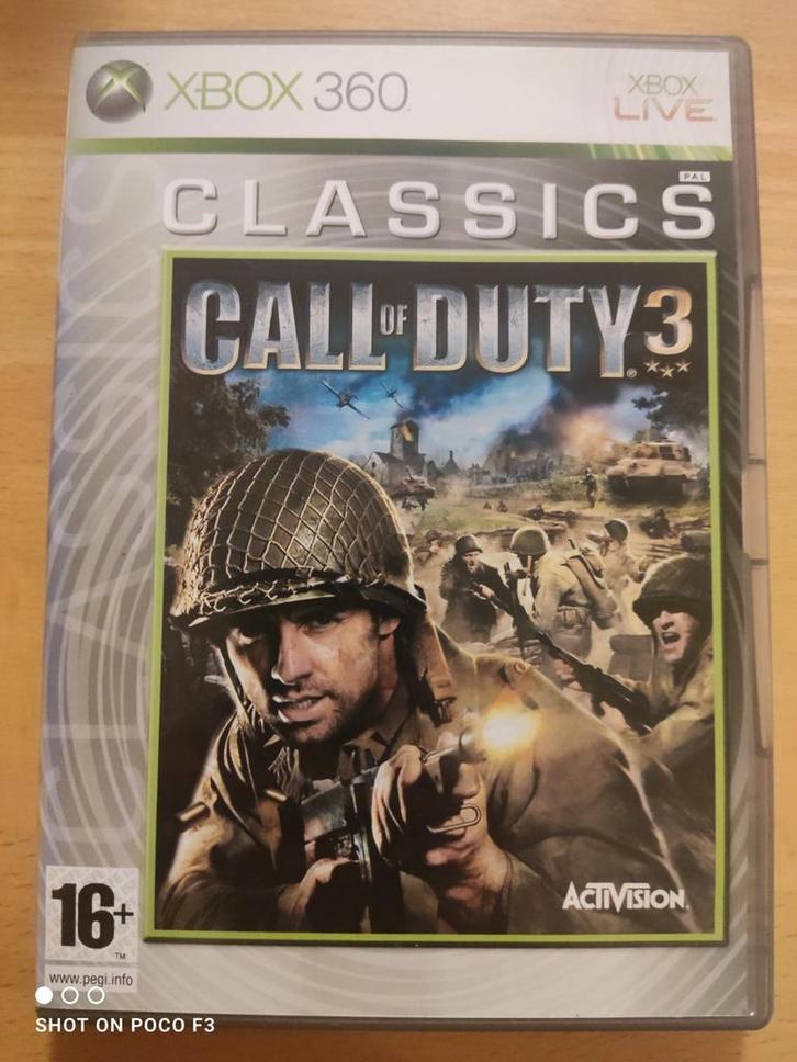 Call of Duty 3 - Xbox 360, Spelcomputers en Games, Games | Xbox Original, Gebruikt, Shooter, 1 speler, Vanaf 16 jaar, Online, Ophalen of Verzenden