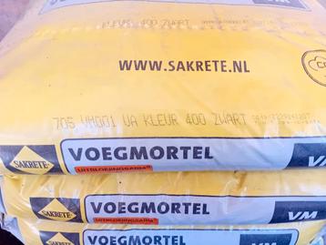 Voegmortel zwart 400 saktete 10 zakken voegmortel  beschikbaar voor biedingen
