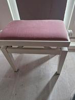 Kinder Piano Kruk - In Hoogte Verstelbaar, Ophalen, Hout, Gebruikt, Wit