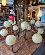 Grote grand café lamp / kroonluchter 120 x 120 cm 12 bollen, Ophalen