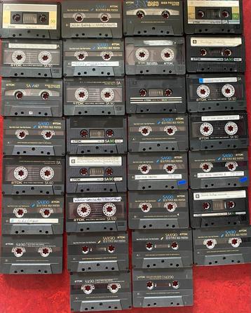 15€….30 stuks TDK SA Cassettebandjes - Gebruikt beschikbaar voor biedingen