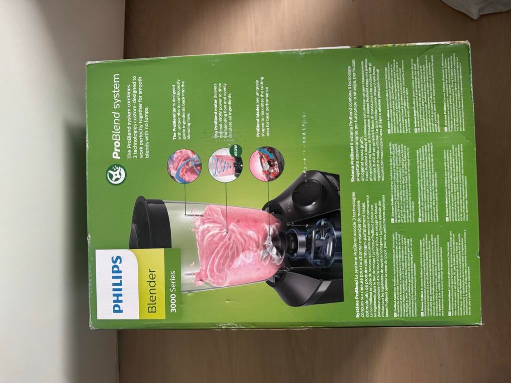 Philips Blender 3000 Serie - Nieuw in Verpakking, Ophalen of Verzenden, Nieuw, Blender