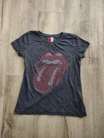 Prachtig donkergrijs, zwart shirt van de Rolling Stones, 38., Maat 38/40 (M), Ophalen of Verzenden, Korte mouw, Onb