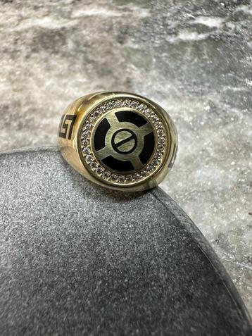 18K gouden ring met Onyx beschikbaar voor biedingen