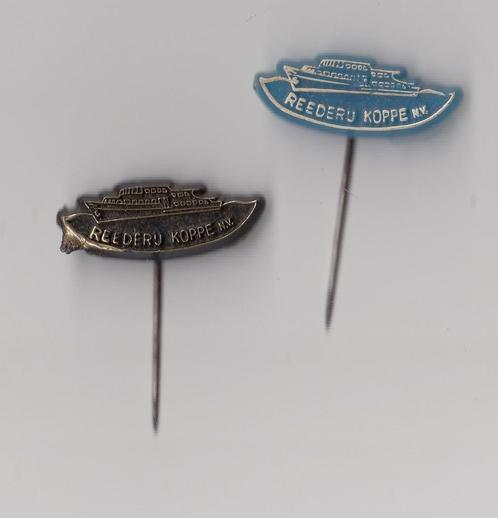 Scheepvaart Reederij Koppe NV speldjes, Verzamelen, Speldjes, Pins en Buttons, Gebruikt, Speldje of Pin, Overige onderwerpen, Ophalen of Verzenden
