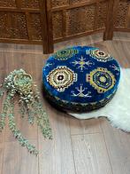 UITVERKOOP / Vloerkussen / Loungekussen / 50x20cm, Huis en Inrichting, Blauw, ., Rond, Nieuw