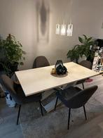 Moderne Eettafel, Huis en Inrichting, Tafels | Eettafels, Ophalen, Kunststof, Gebruikt, 50 tot 100 cm