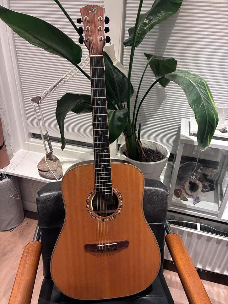 Dowina Cabernet - all solid semi akoestisch (martin larrivee, Muziek en Instrumenten, Snaarinstrumenten | Gitaren | Akoestisch