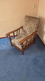 Vintage Rokersstoel met Houten Frame, Huis en Inrichting, Ophalen, Hout, Gebruikt, Vintage