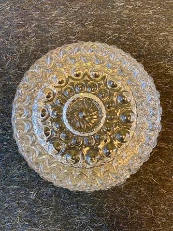 Vintage plafonnière jaren 60/70 retro glass plafond lamp beschikbaar voor biedingen