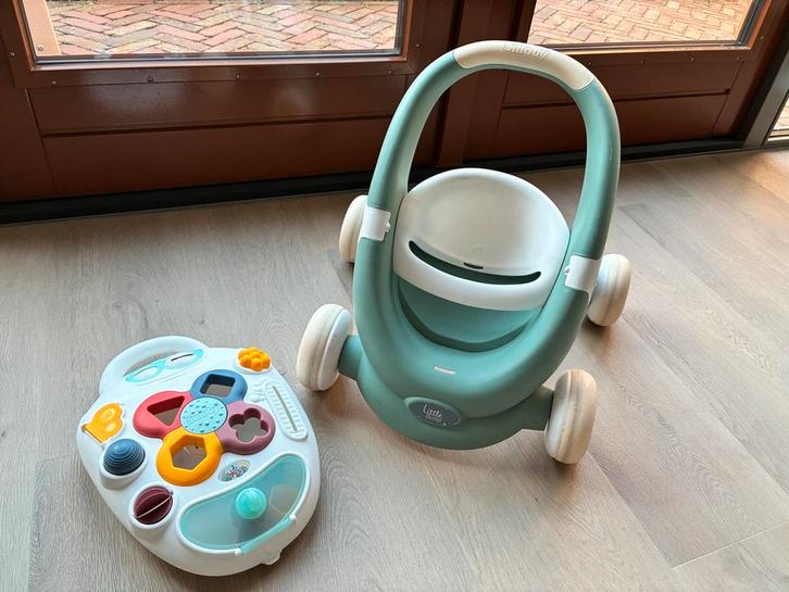 Smoby loopwagen met activiteitenbord, Kinderen en Baby's, Speelgoed | Babyspeelgoed, Gebruikt, Overige typen, Met wieltjes, Ophalen of Verzenden