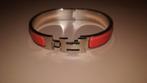 Hermes clic H armband - echt - als nieuw - zilver / roze, Ophalen of Verzenden, Zo goed als nieuw, Zilver, Zilver