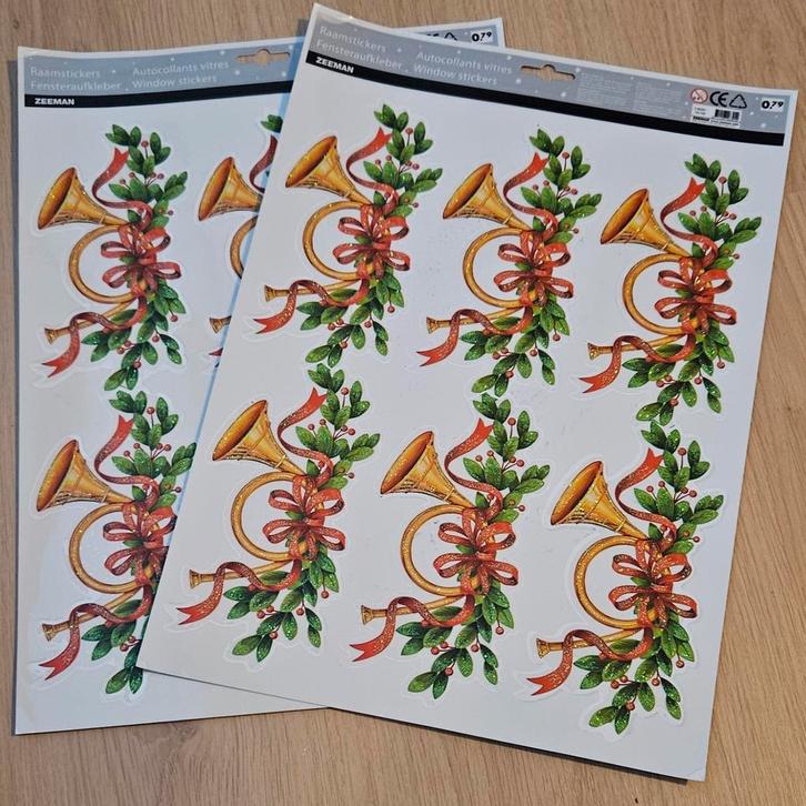 Kerst raamstickers, Diversen, Kerst, Nieuw, Ophalen of Verzenden