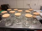 Glazen potten, Ophalen of Verzenden, Zo goed als nieuw, Glas, Pot, Bus of Blik
