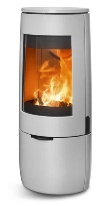 Dovre Bold 400 Grijs Emaille E14 Houtkachel Nieuw. Showmodel beschikbaar voor biedingen