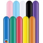 100 Qualatex 260Q modelleer ballonnen traditional assortment, Ophalen of Verzenden, Nieuw, Versiering, Overige