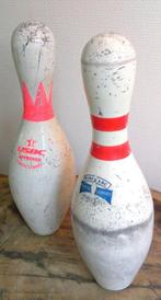 2 bowling kegels pins voor decoratie creatief mancave, Sport en Fitness, Bowlen, Ophalen of Verzenden, Gebruikt, Overige typen