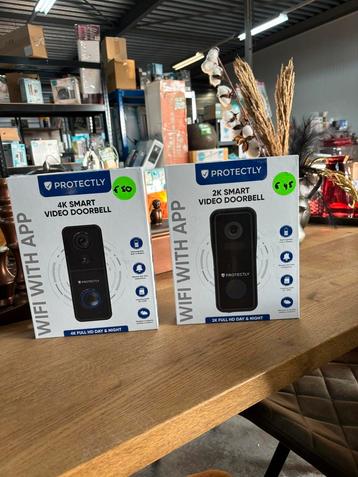 Protectly videodeurbel 2 K en 4 K beschikbaar voor biedingen